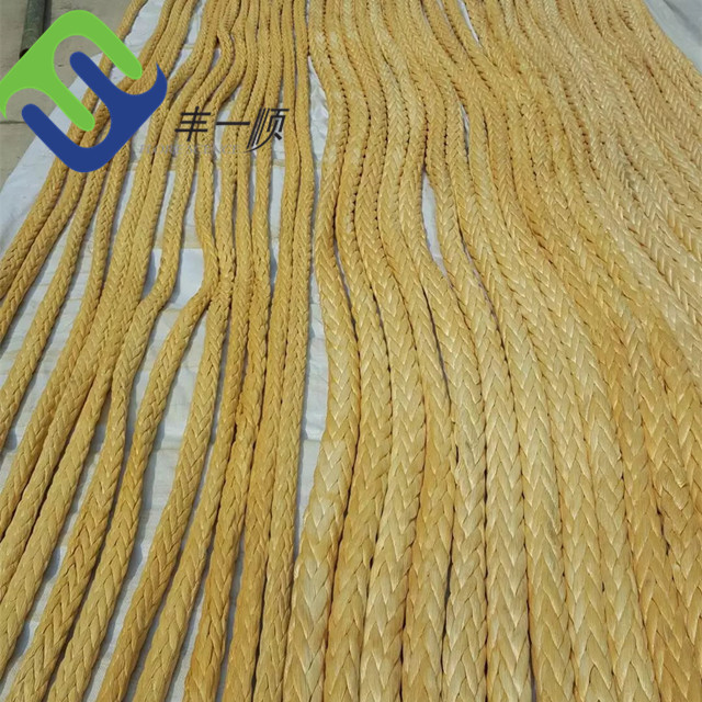High Strength 12 Strands UHMWPE Braided Mooring Rope 36mm