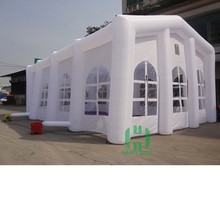 White roof inflatable tent Inflatable house tent for wedding or party