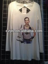 2017.5.1, 100% cotton lady women knitting jersey vest top tshirt
