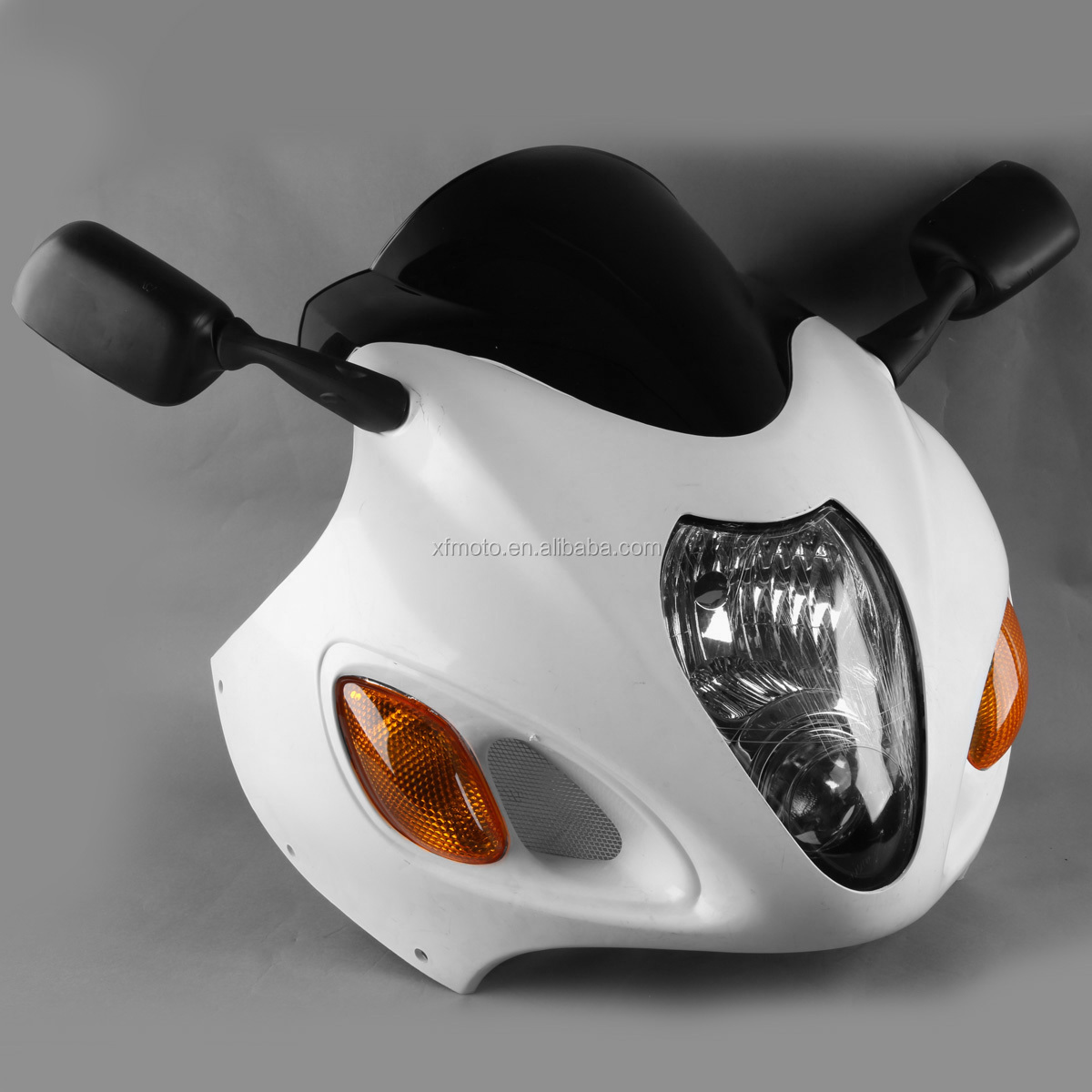XMT-MOTOR Pare-brise de Moto Convient pour GSX1300R Hayabusa 2008-2017 Noir
