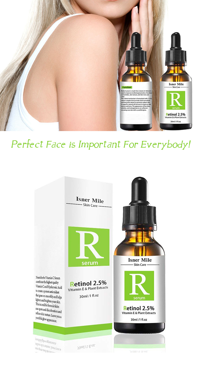 Natural Retinol Serum Hot Selling Wholesale Anti-wrinkle Retinol Serum 2.5% 30ml