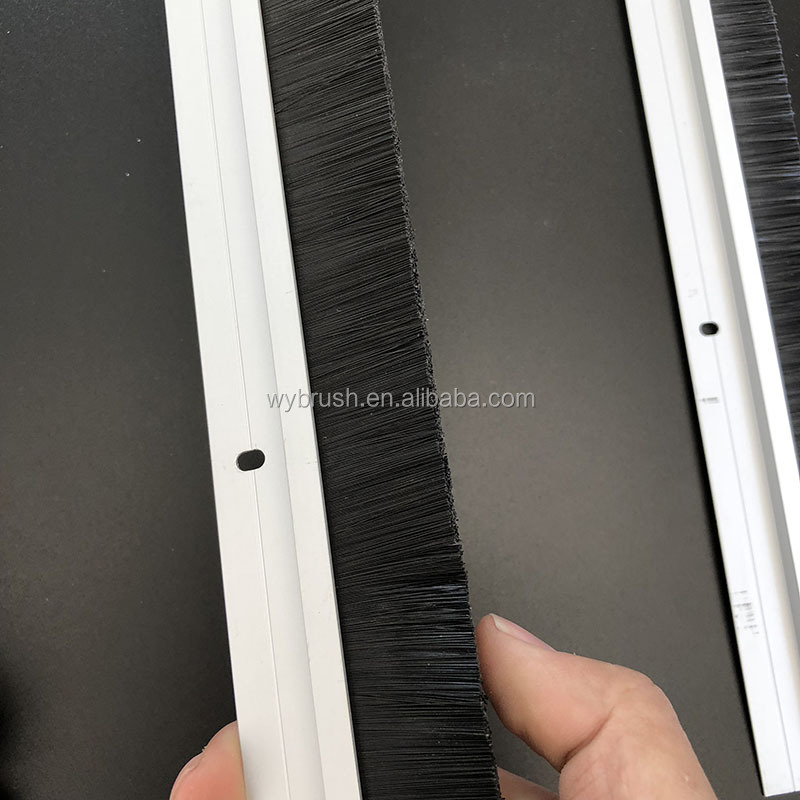 Stainless backing strip brush for polishing sliding sash/door seal door/window weather