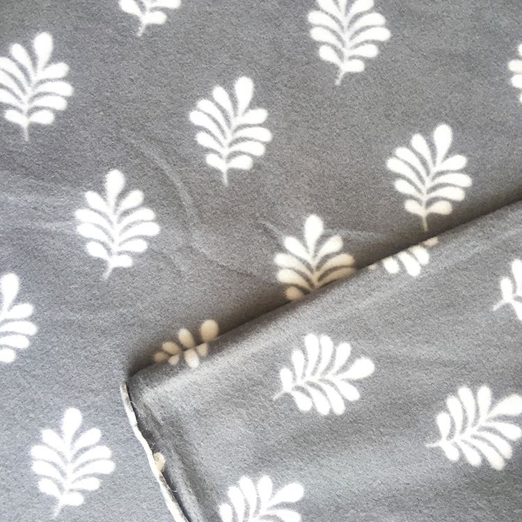 Двусторонняя флисовая ткань с мультяшным принтом