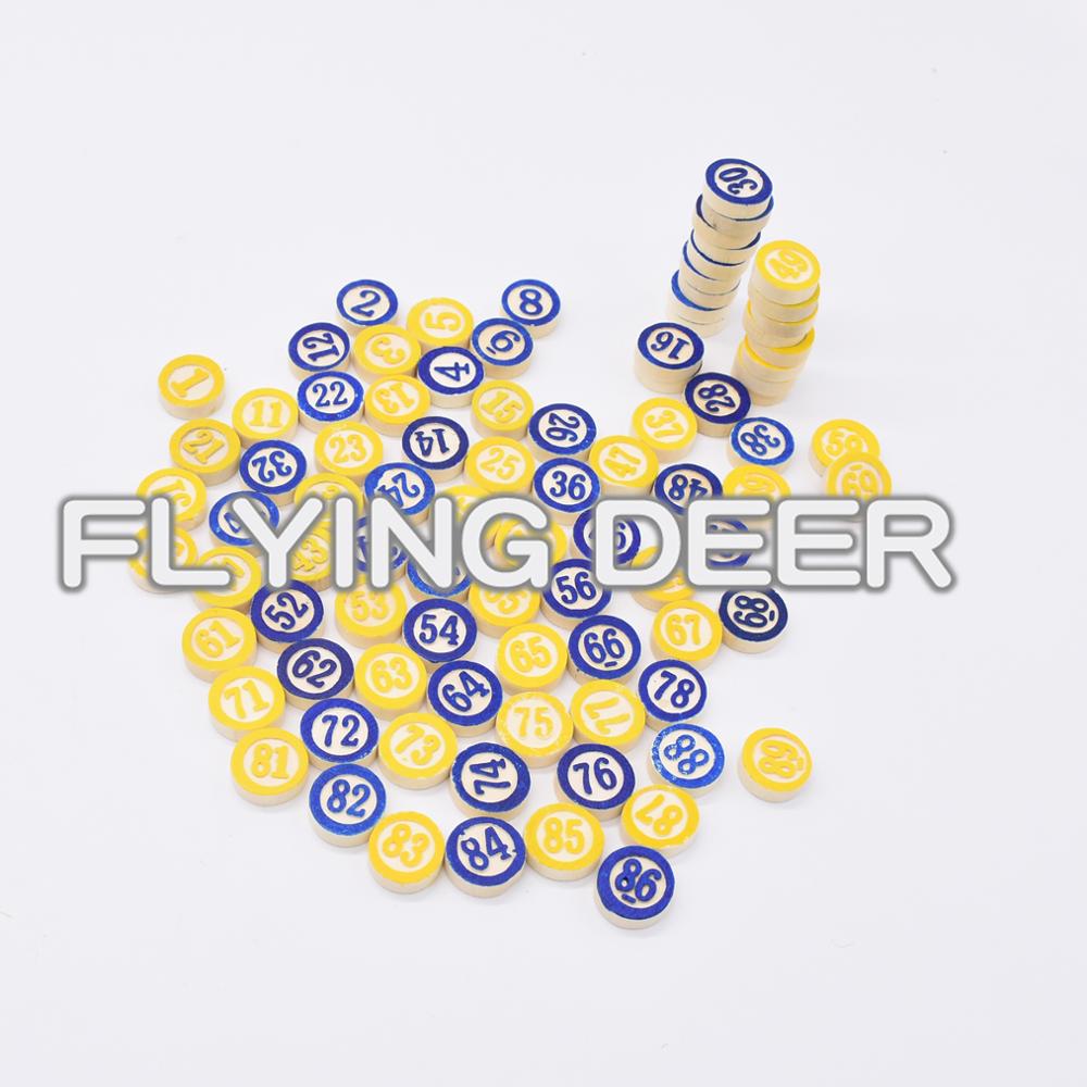 Деревянные бинго 1-90 номеров