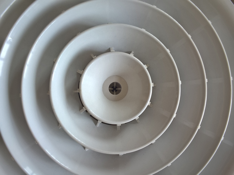 中央空调末端塑料圆形天花板散流器,来自中国的供应商