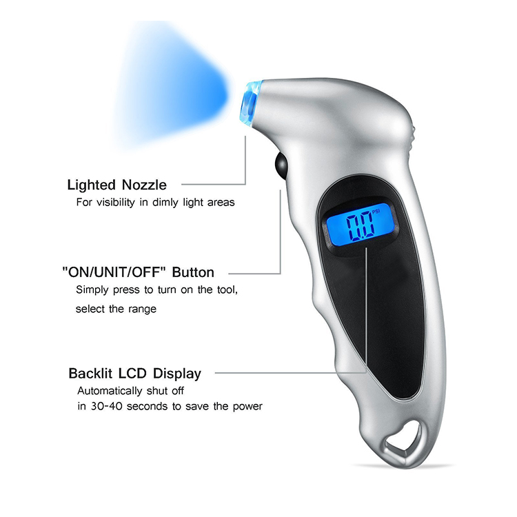 Meter Manometer Barometers Tester Digital Tire Pressure Gauge
