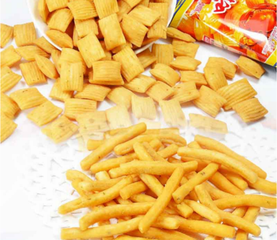Flour Powder Fried Snack Food Production Line 150-200kg/H