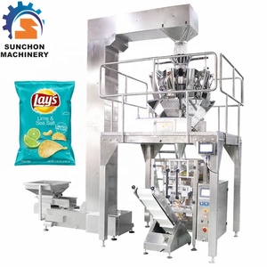 Multi Heads Weigher Stainless Steel Automatic Puffed Food Potato Chips Packing Machine