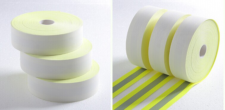 Class 2 High reflective T/C fabric vest tape clothes tape EN471-2 ANSI107 reflective tape for clothing