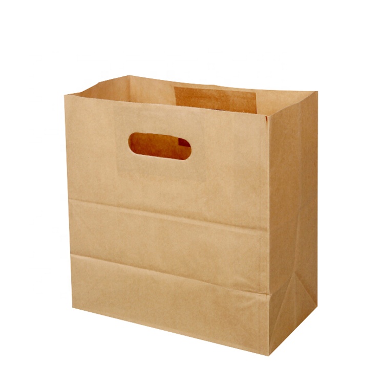 Сделанный на заказ пакет для кофе из крафт-бумаги для фаст-фуда