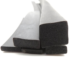 Soft wave type flat rubber seal strip