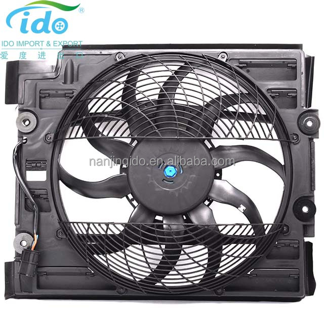 A//C Radiator Condenser Cooling Pusher Fan For BMW 540i 525i 530i 64546921395