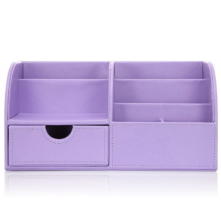 7 отсеков, в которых хранится оборудование PU кожаный офисный письменный стол органайзер настольные канцелярские принадлежности ящик для хранения коллекция Подставка для канцелярских принадлежностей
