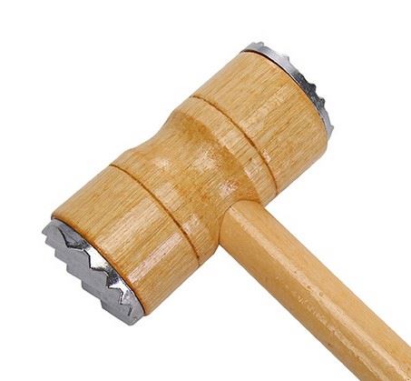 Кухонный инструмент с головками из алюминиевого сплава для отбеливания стейка, говядины, деревянный двухсторонний молоток