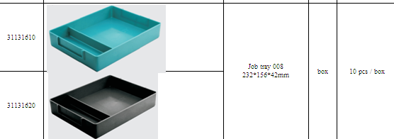 plastic glasses job tray