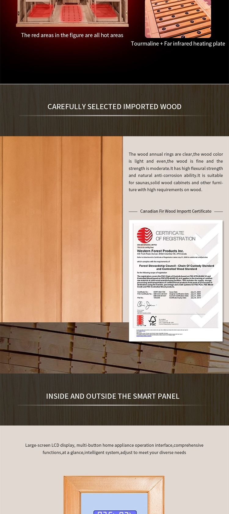 Luxury double lounge far infrared sauna room