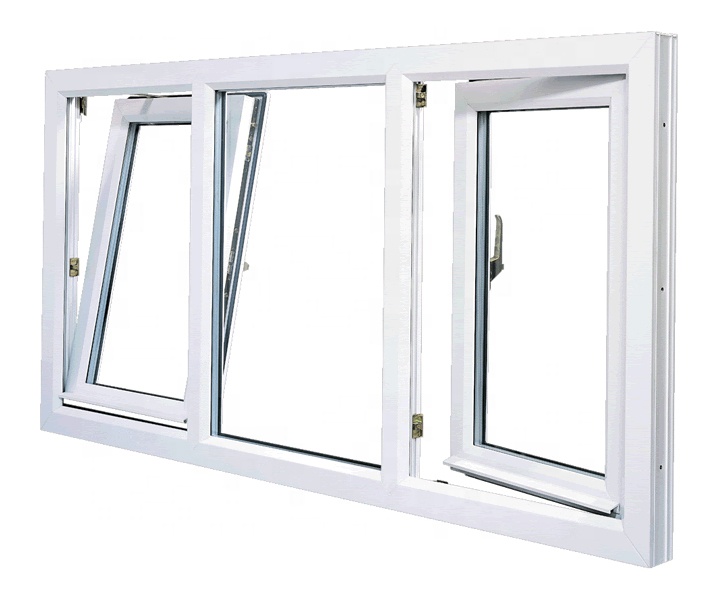 factory custom high quality upvc casement window hung windows