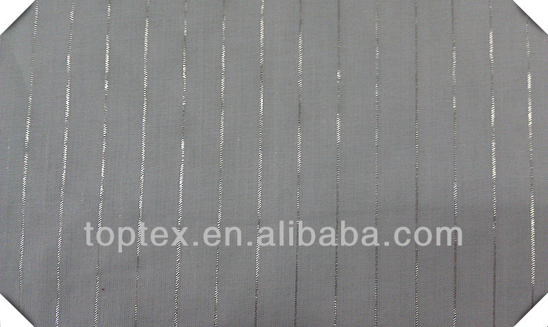 99% хлопка 1% серебра люрексом ткань поплин