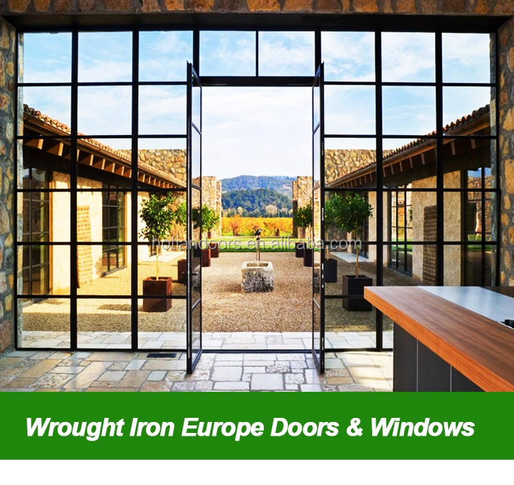 家具 Iron Window High Quality Wrought Iron Security Window and Door with Grill