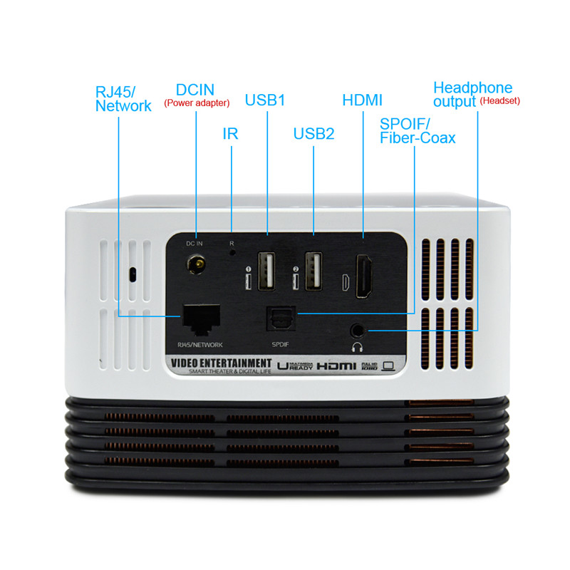 Full HD 1920*1080P Built in Android Portable MINI  LED  Proyector 3D Home Cinema WIFI Support 4K Home Theater Projector