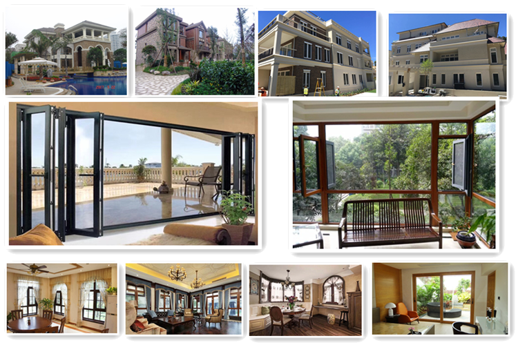 Aluminium Clad Wood Sliding Doors for Villa