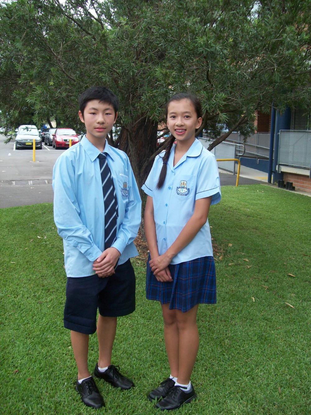 美国校服幼儿园女孩衬衫的衣服