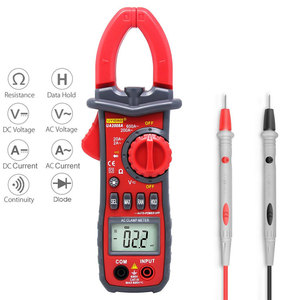 Mult/ímetro de pinza digital Medidor de temperatura de capaci PM2128 Volt/ímetro de mano CA//CC Ohm/ímetro Capacitancia Medidor de temperatura Medidor de voltaje de corriente Capacitancia de temperatura