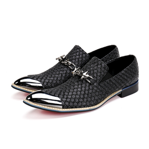 NA031 Black Men Fashion Sneakers Men Smoking Slippers Bling Crystal Loafers Men Wedding Nightclub Fashion Shoes