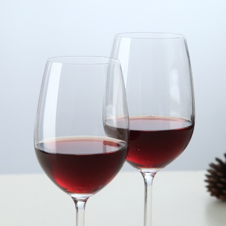 Wholesale high quality glass lead free goblet clear crystal wine glass