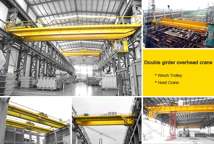 Industrial Double Girder Electric Overhead Travelling Crane Lifting Machine 5ton 10ton 20ton 50ton 100ton with Best Price