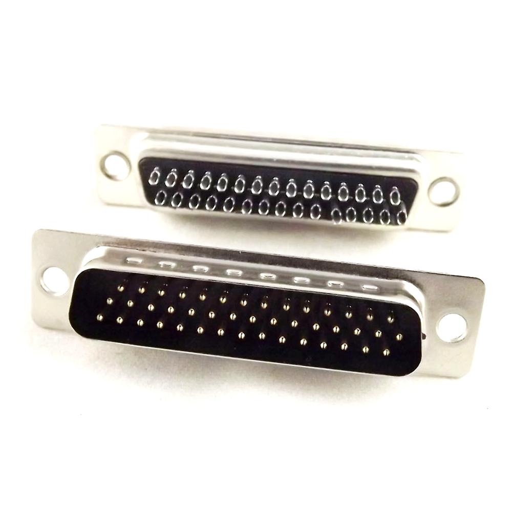 1x D-SUB DB44 44Pin Female 3 Rows Right Angle PCB Solder Cable Connector Adapter