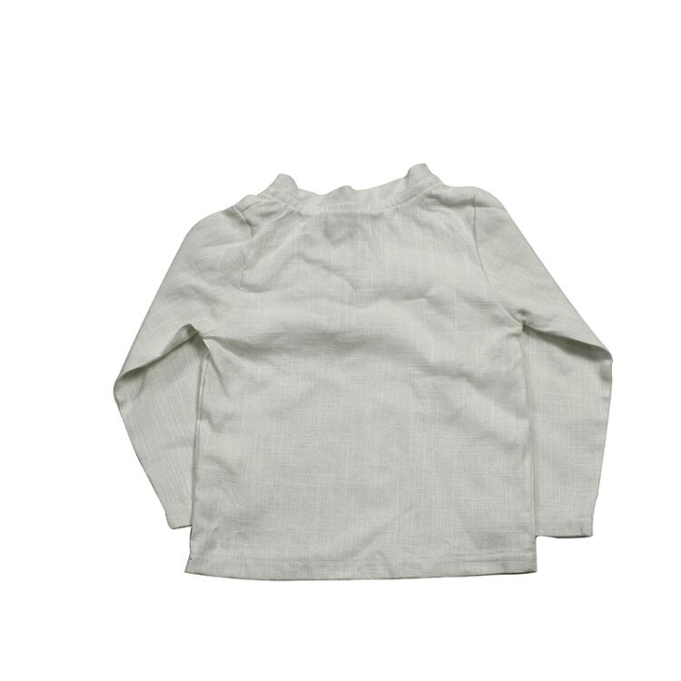 Осенние однотонные хлопковые топы для малышей; Рубашки для маленьких девочек; Блузка для девочек; Топы