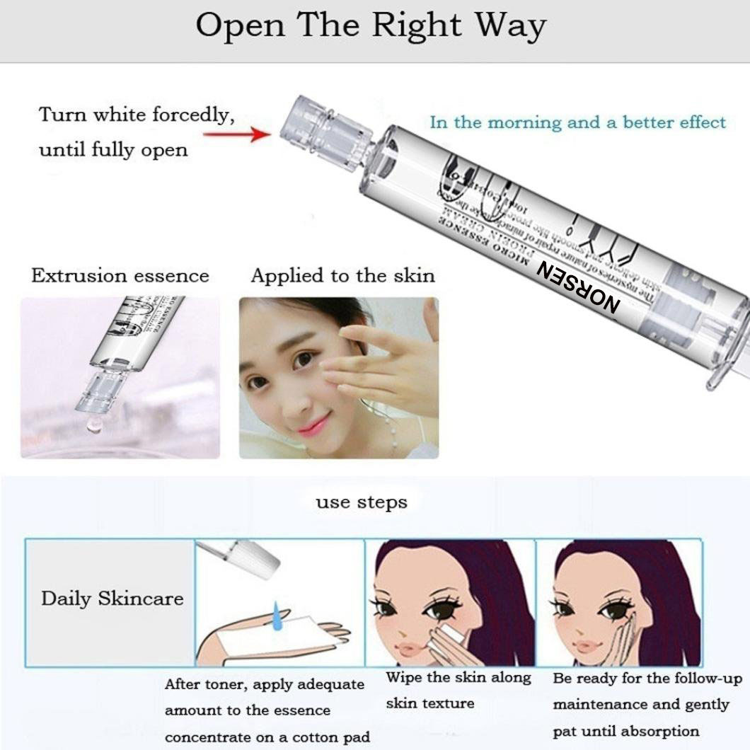 Hot Selling Private Label Facial Essence Daub-Type Hyaluronic Acid Water Light Needle