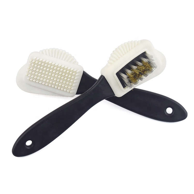 TrolleycarProfessional Quality Small Suede Brush with Brass Bristles