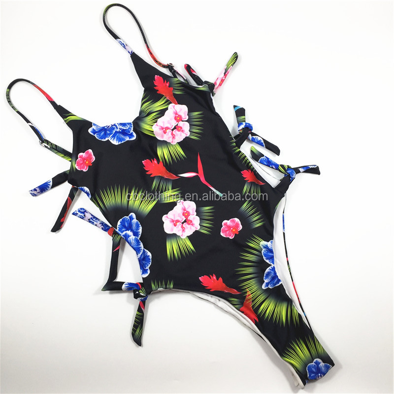 Hot Sale sexy printed girls' one piece swimwear