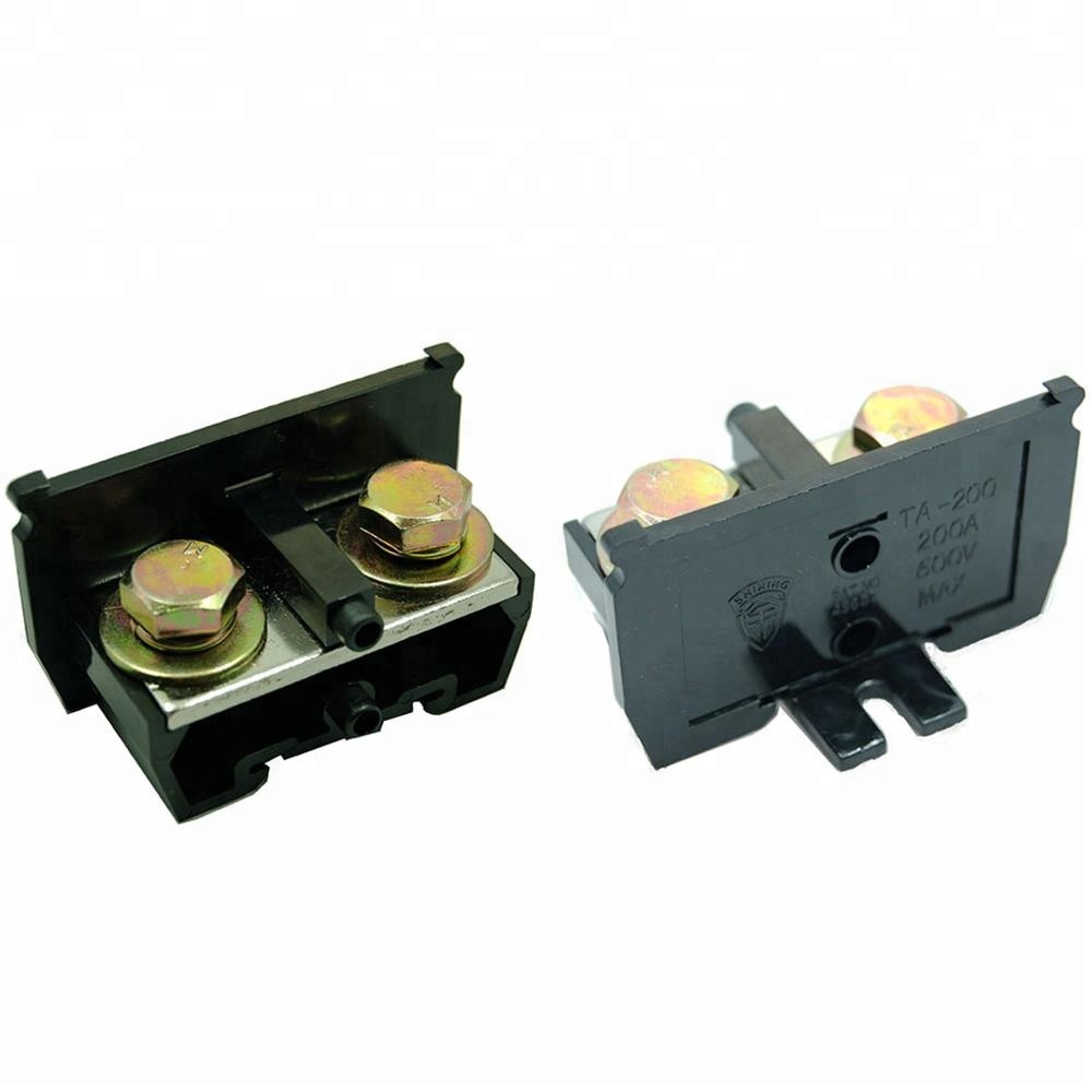 Латунная Клеммная колодка TA-200 на Din-рейку 600 В 200 А