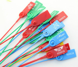 Top Quality PP plastic strip seals with logo and serial number for luggage