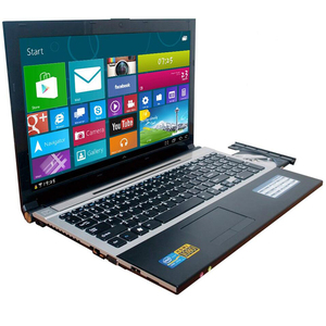 Factory direct wholesales 15.6 inch Laptop Intel Core i7 Dual-core 8GB Ram 1TB HDD DVD-ROM Gaming Laptop