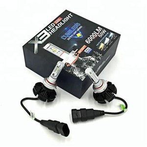 Wholesale price 6500K 6000lm H4 H1 H3 50w per bulb Mini X3 LED Car Headlight