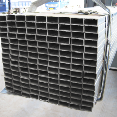 ERW steel square tubing standard sizes, pre zinc coated square galvanized steel pipe 4" tube