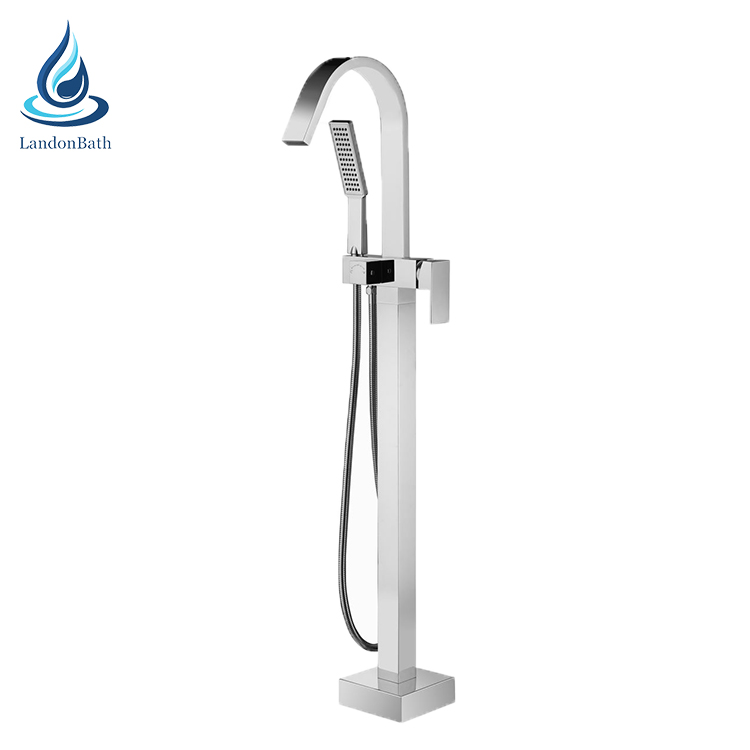 Latest Bath Tubs Taps Floor Mounted Tapware Bathtub Faucet Covers Free Standding Standing Lavatory Tap Tube Safe Shower