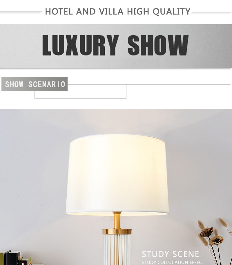 customize lamp Hotel desk lamp Home Decorative table lamp Transparent glass lighting for Bedroom living room