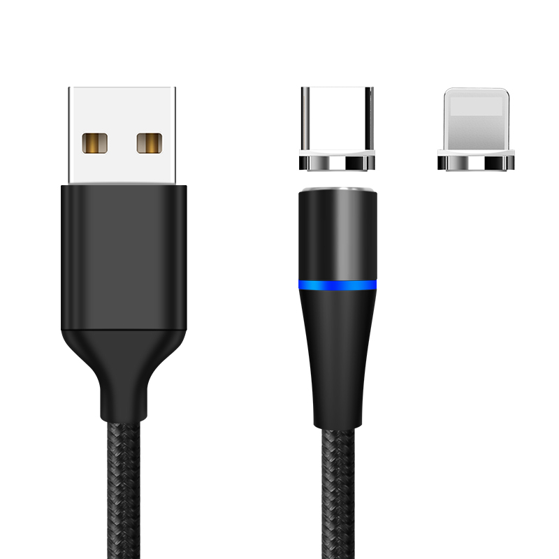 Лидер продаж на Amazon, Магнитный зарядный кабель 3 в 1, магнитный кабель для быстрой зарядки, магнитный Usb-кабель для Apple Type C Micro USB