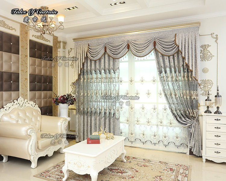 Newest design and different styles with matching window elegant curtain