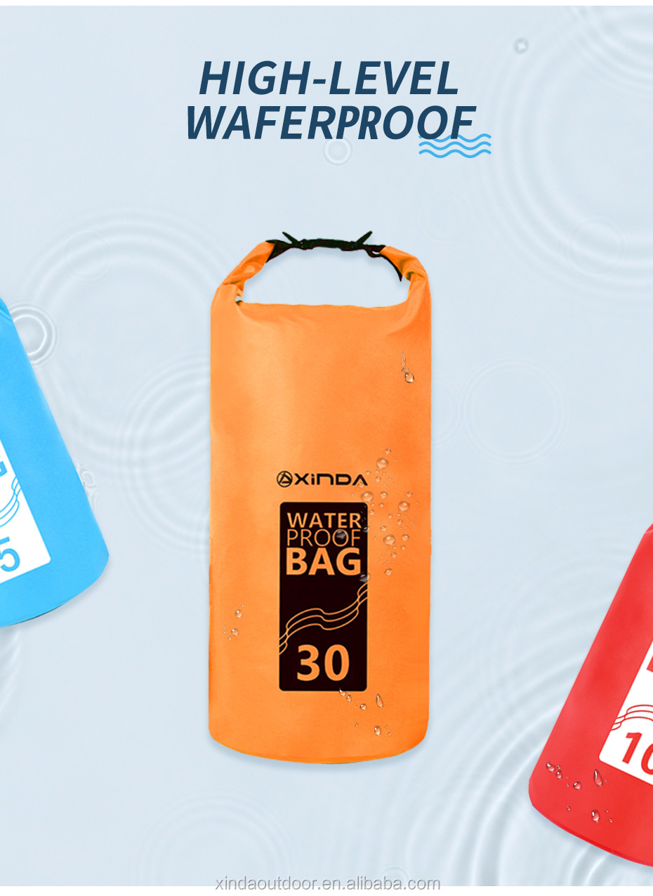 XINDA 5L10L 20L 30L waterproof bag swimming camping beach boating kayaking river trekking drifting dry bag