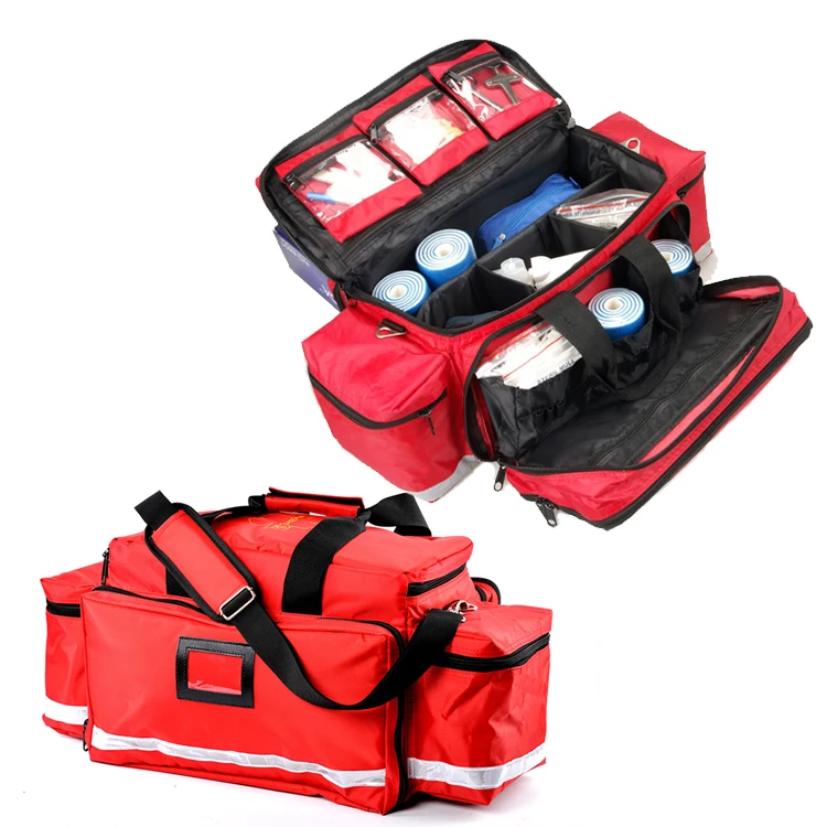 Waterproof large capacity sport emergency medical first aid equipment bag for ambulance