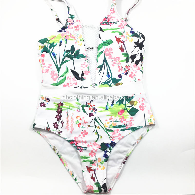 Sexy Wholesale Floral printed girl oem bikini swimwear