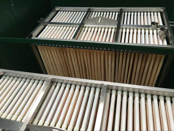 用于废水处理厂的 pvdf 中空纤维 mbr 膜