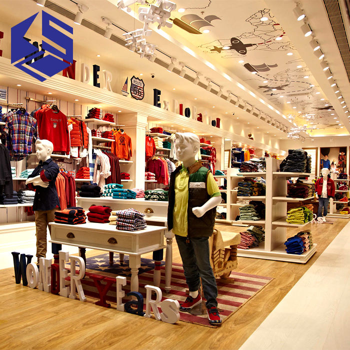 零售儿童服装店服装店室内家具设计