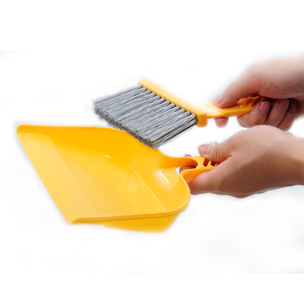 Dustpan and Brush Set for Table Household Plastic Plastic Broom Handle Made PP Dustpan+pp Bristle +TPR Handle Plastic Cover 99